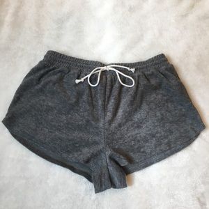 forever21 grey french terry dolphin shorts